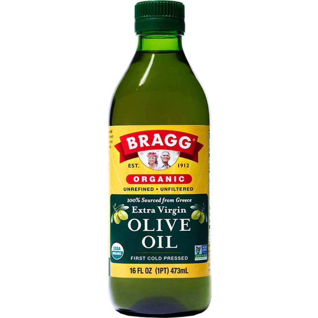 Bragg Organic Extra Virgin Olive Oil 473mL - Nutrition Plus