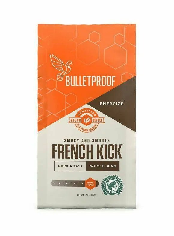 Bulletproof French Kick Whole Bean Upgraded Coffee 340 Grams | Nutrition Plus