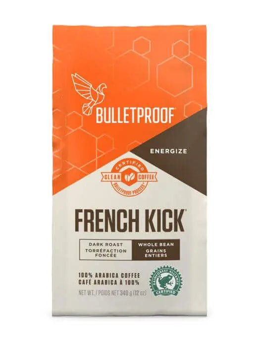 Bulletproof French Kick Whole Bean Upgraded Coffee 340 Grams | Nutrition Plus