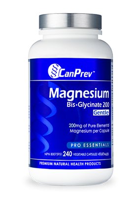  CanPrev Magnesium Bis-Glycinate 200mg Gentle 240 Veg CapsulesNutrition Plus