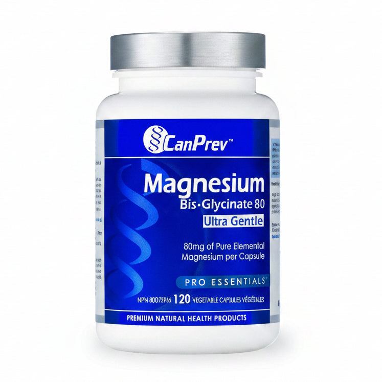 CanPrev Magnesium Bis-Glycinate 80 Ultra Gentle 120 Capsules | Nutrition Plus