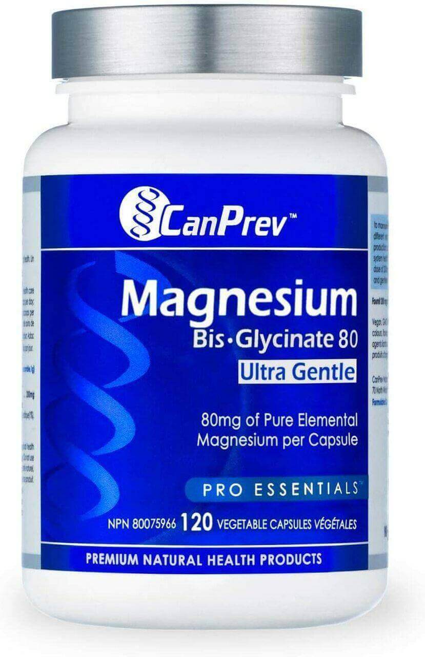 CanPrev Magnesium Bis-Glycinate 80 Ultra Gentle 120 Capsules | Nutrition Plus