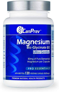 Thumbnail for CanPrev Magnesium Bis-Glycinate 80 Ultra Gentle 120 Capsules | Nutrition Plus