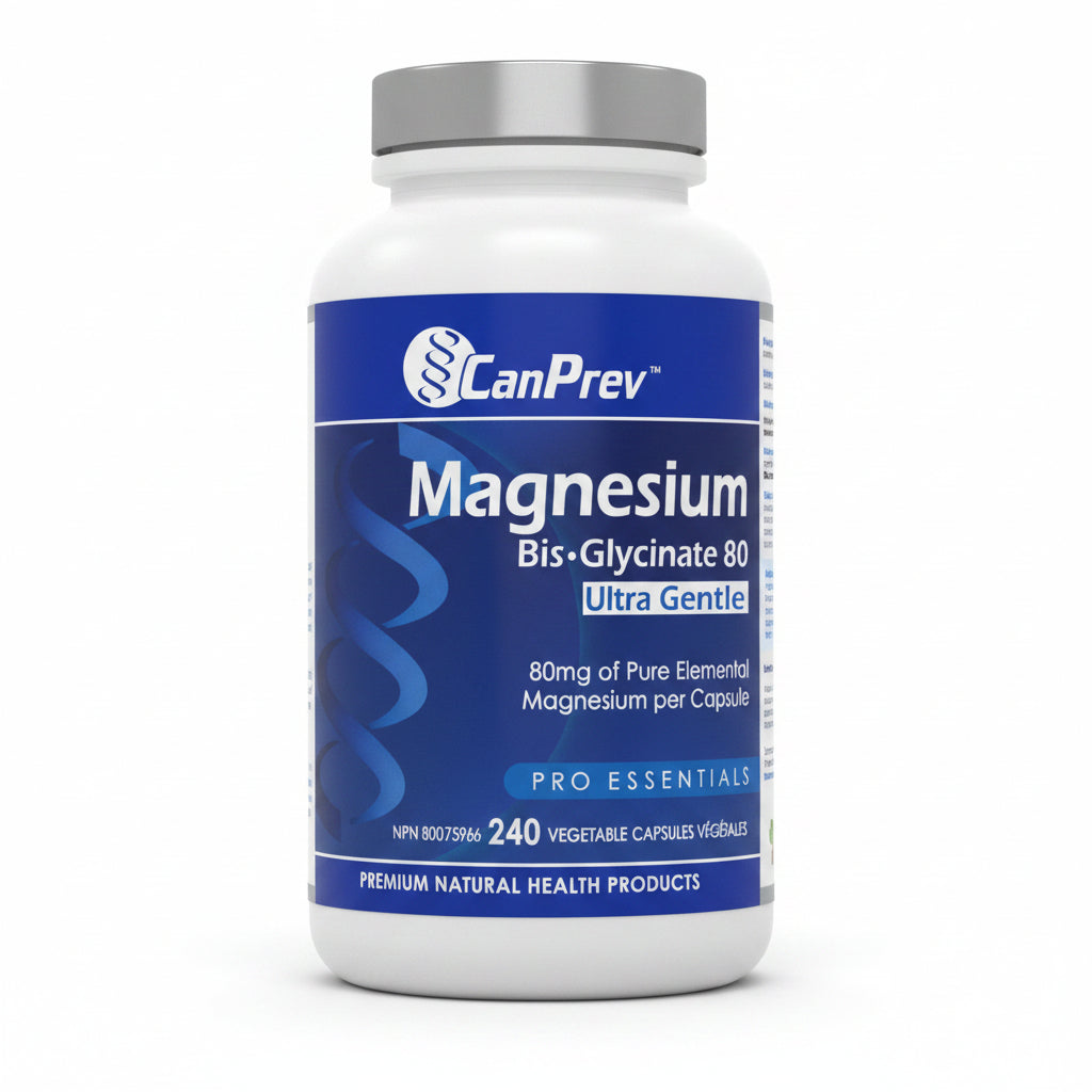 CanPrev Magnesium Bis-Glycinate 80 Ultra Gentle 240 Capsules | Nutrition Plus