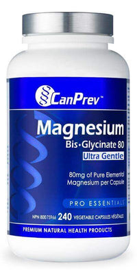 Thumbnail for CanPrev Magnesium Bis-Glycinate 80 Ultra Gentle 240 Capsules | Nutrition Plus