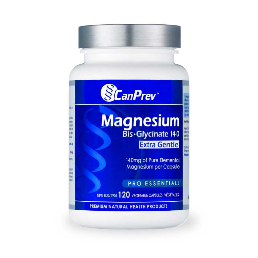 CanPrev Magnesium Bis-Glycinate 140 Extra Gentle 120 Veg CapsulesNutrition Plus