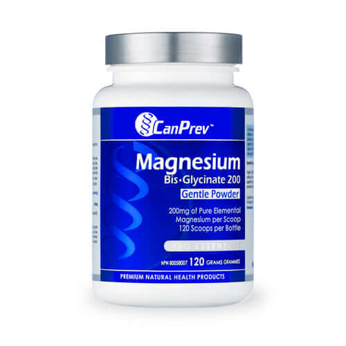 CanPrev Magnesium Bis-Glycinate Powder 120 Grams - Nutrition Plus