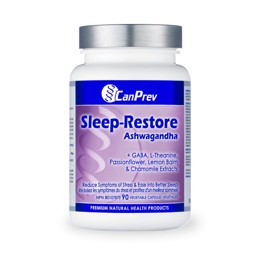 CanPrev Sleep-Restore Ashwagandha 90 v-caps | Nutrition Plus
