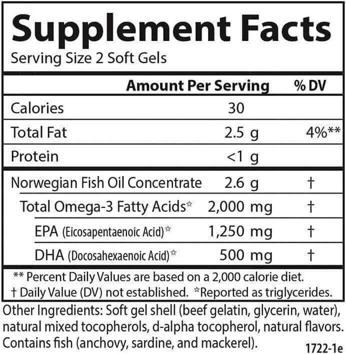 Carlson Maximum Omega - 2,000 Omega-3 120 Softgels | Nutrition Plus