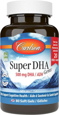 Thumbnail for  Carlson Super DHA Gems 60 + 20 Softgels Bonus PackNutrition Plus