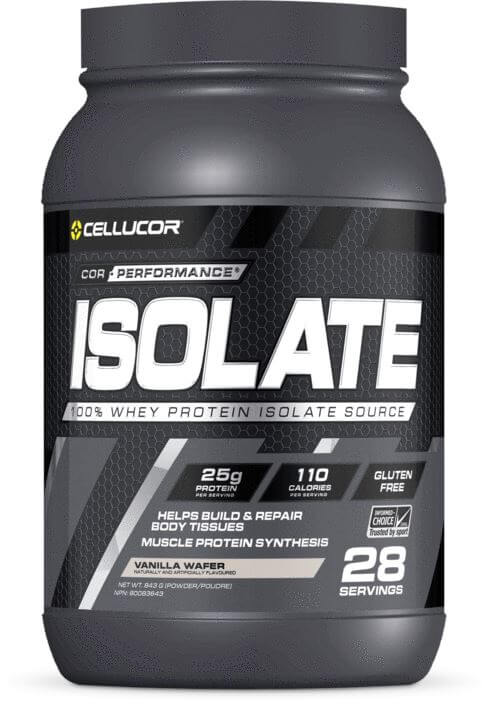 Cellucor Cor-Performance Isolate Whey Protein Vanilla Wafer 28 Servings 2 lB | Nutrition Plus