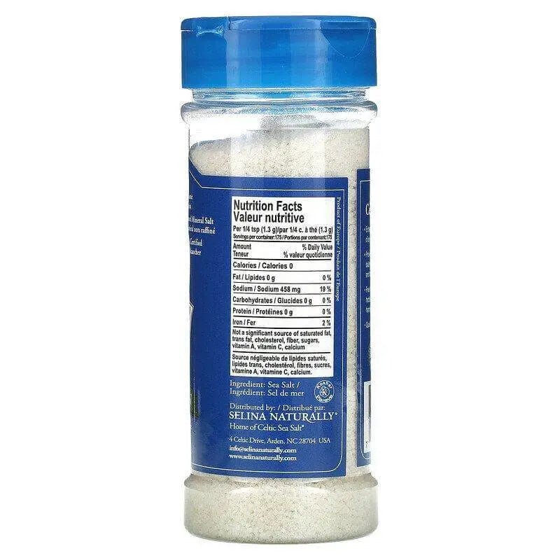 Celtic Sea Salt Fine Ground Vital Mineral Blend 227 Grams | Nutrition Plus