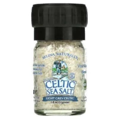 Celtic Sea Salt Light Grey Celtic Mini Grinder 51 Grams | Nutrition Plus
