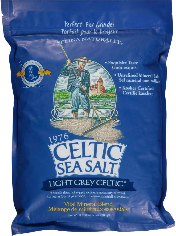 Celtic Sea Salt Light Grey Resealable Bag 5 Lb - Nutrition Plus