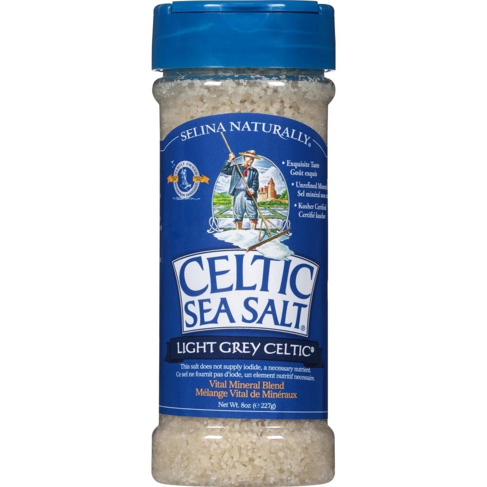 Celtic Sea Salt Light Grey Shaker Jar 227 Grams - Nutrition Plus