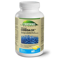 Thumbnail for Certified Naturals™ Clinical Omega3X Fish Oil 60 Gelcaps with MaxSimil | Nutrition Plus