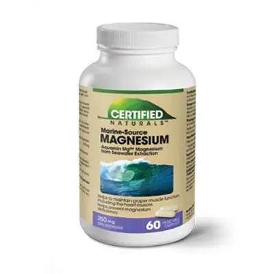 Certified Naturals Marine-Source Magnesium 60 Capsules with Aquamin Mg | Nutrition Plus