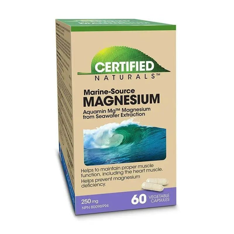 Certified Naturals Marine-Source Magnesium 60 Capsules with Aquamin Mg | Nutrition Plus