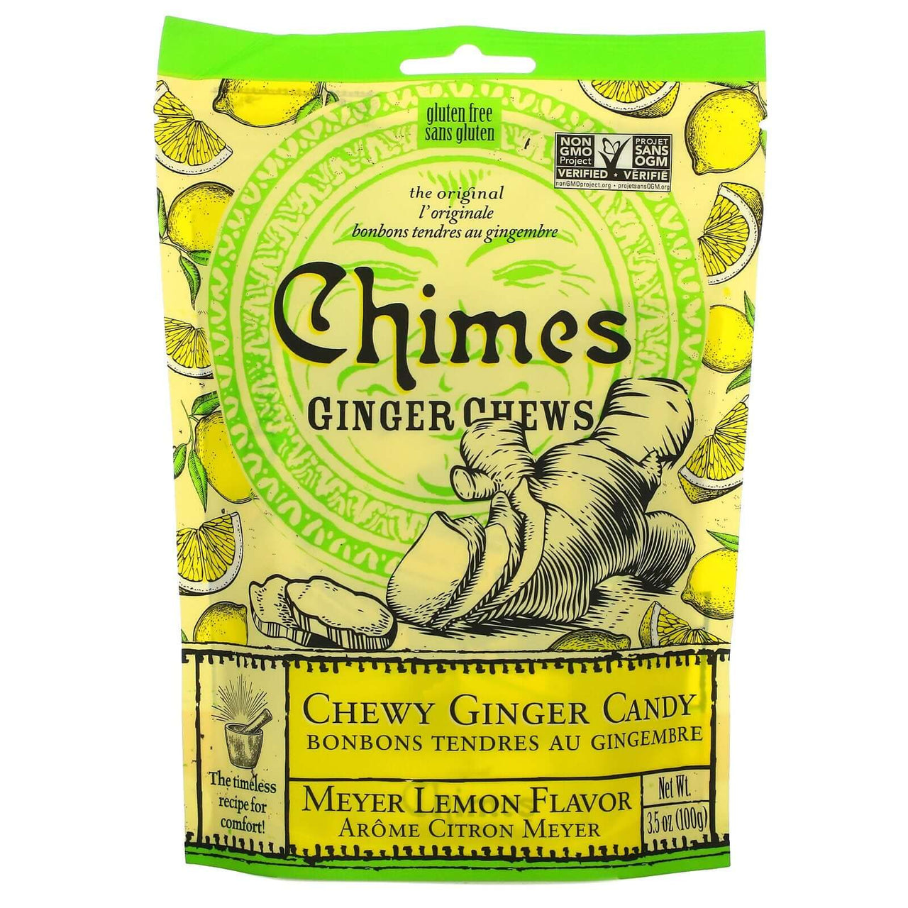 Chimes Ginger Chews 100 Grams Mayer Lemon Flavour | Nutrition Plus