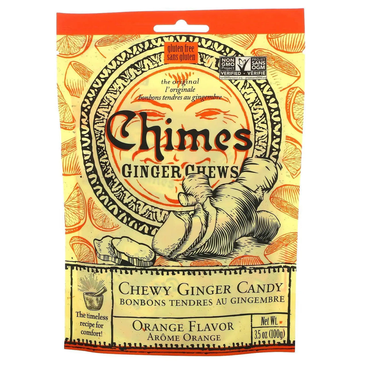 Chimes Orange Ginger Chews 100 Grams | Nutrition Plus