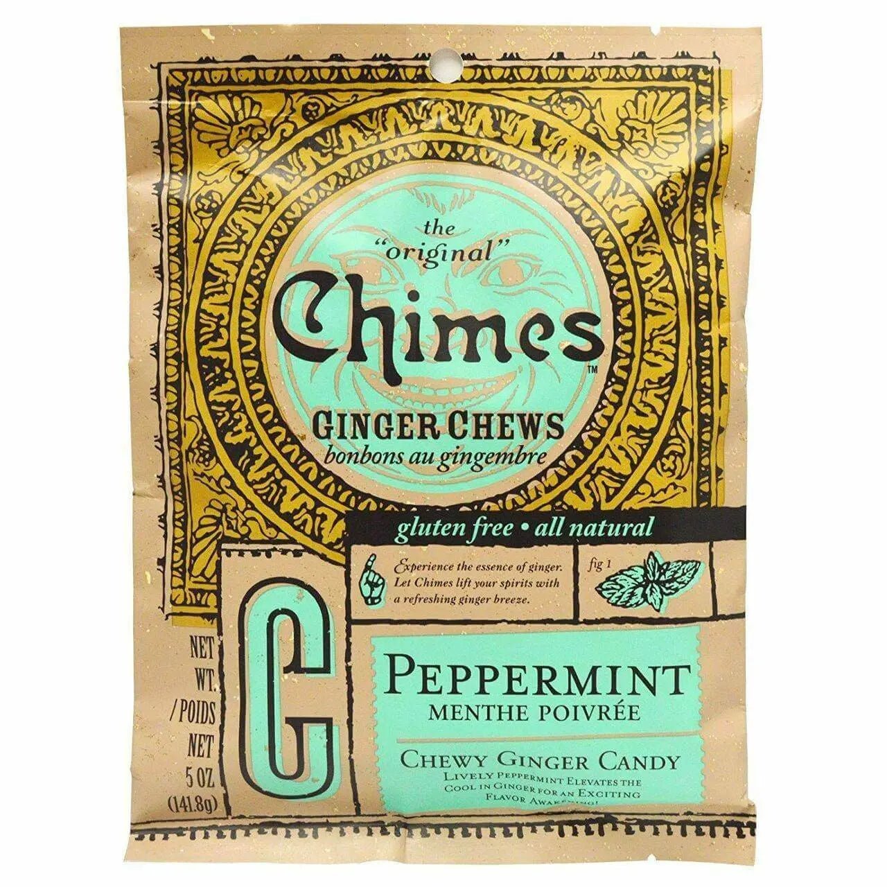 Chimes Peppermint Ginger Chews 100 Grams | Nutrition Plus