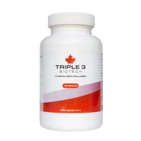 Thumbnail for Collagen Canada Triple 3 Biotech’s Hydrolyzed Collagen 120 Capsules | Nutrition Plus
