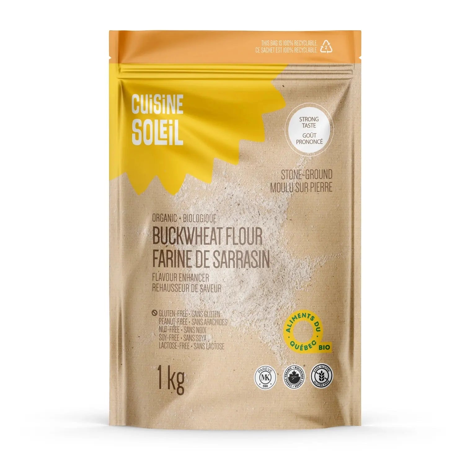 Cuisine Soleil Organic Buckwheat Flour 1 Kg | Nutrition Plus