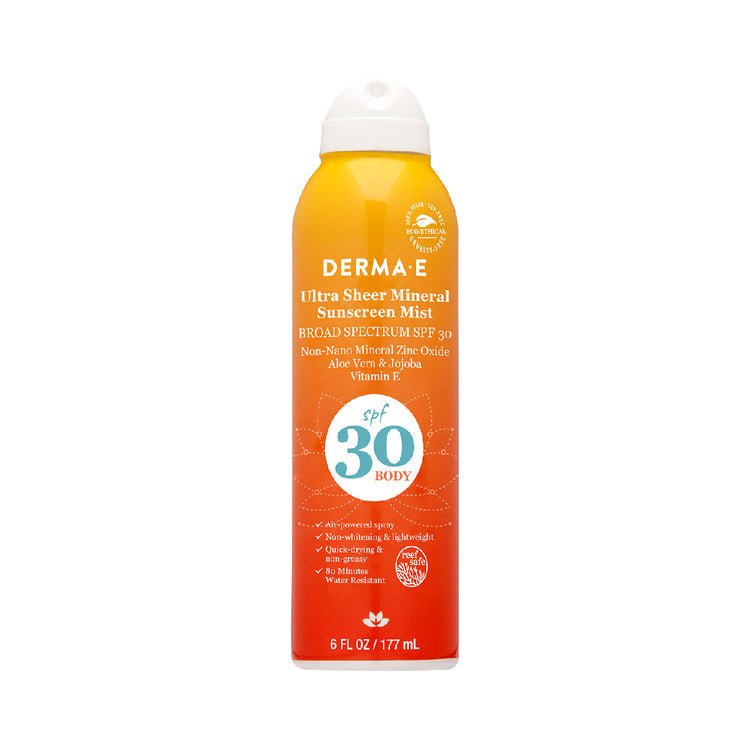 Derma-E Ultra Sheer Mineral Sunscreen Mist Spf 30 177mL - Nutrition Plus