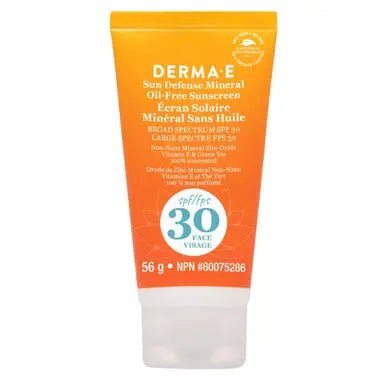 Derma-E Zinc Sun Defence Facial Sunscreen Spf 30 56 Grams - Nutrition Plus