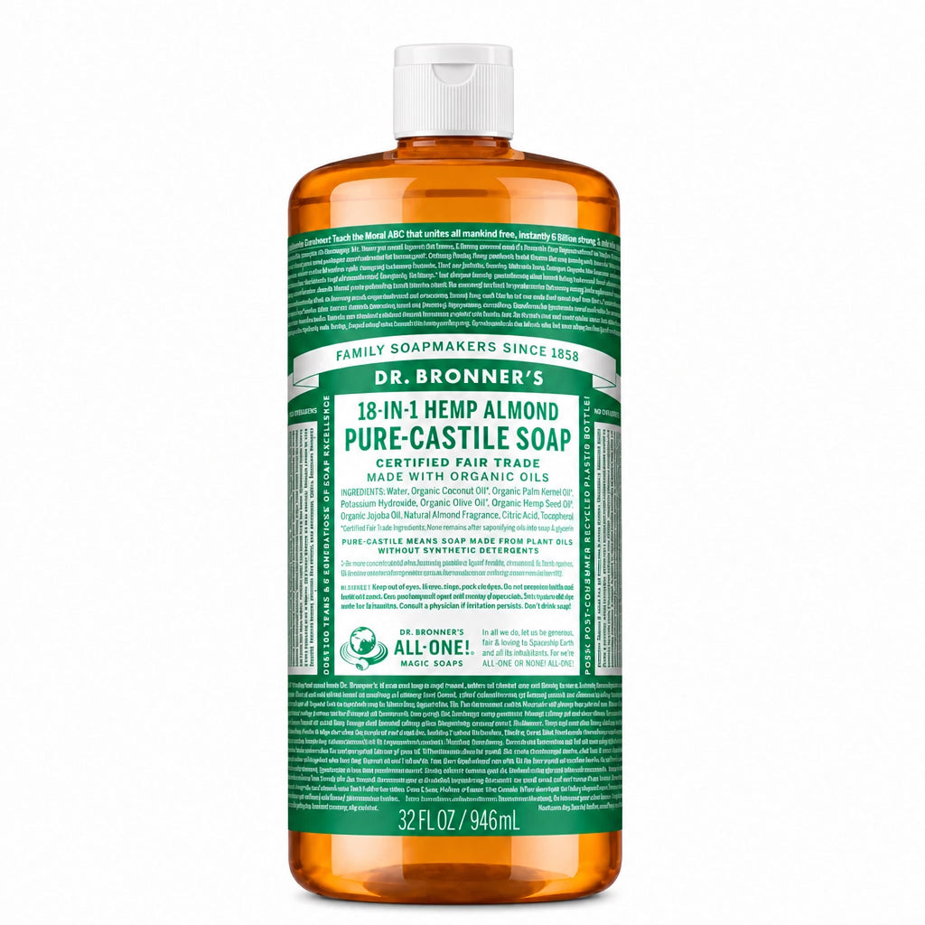 Dr. Bronner's 18-IN-1 Almond Pure-Castile Liquid - Nutrition Plus