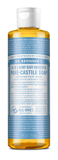 Thumbnail for Dr. Bronner's 18-IN-1 Baby Unscented Pure-Castille Soap - Nutrition Plus