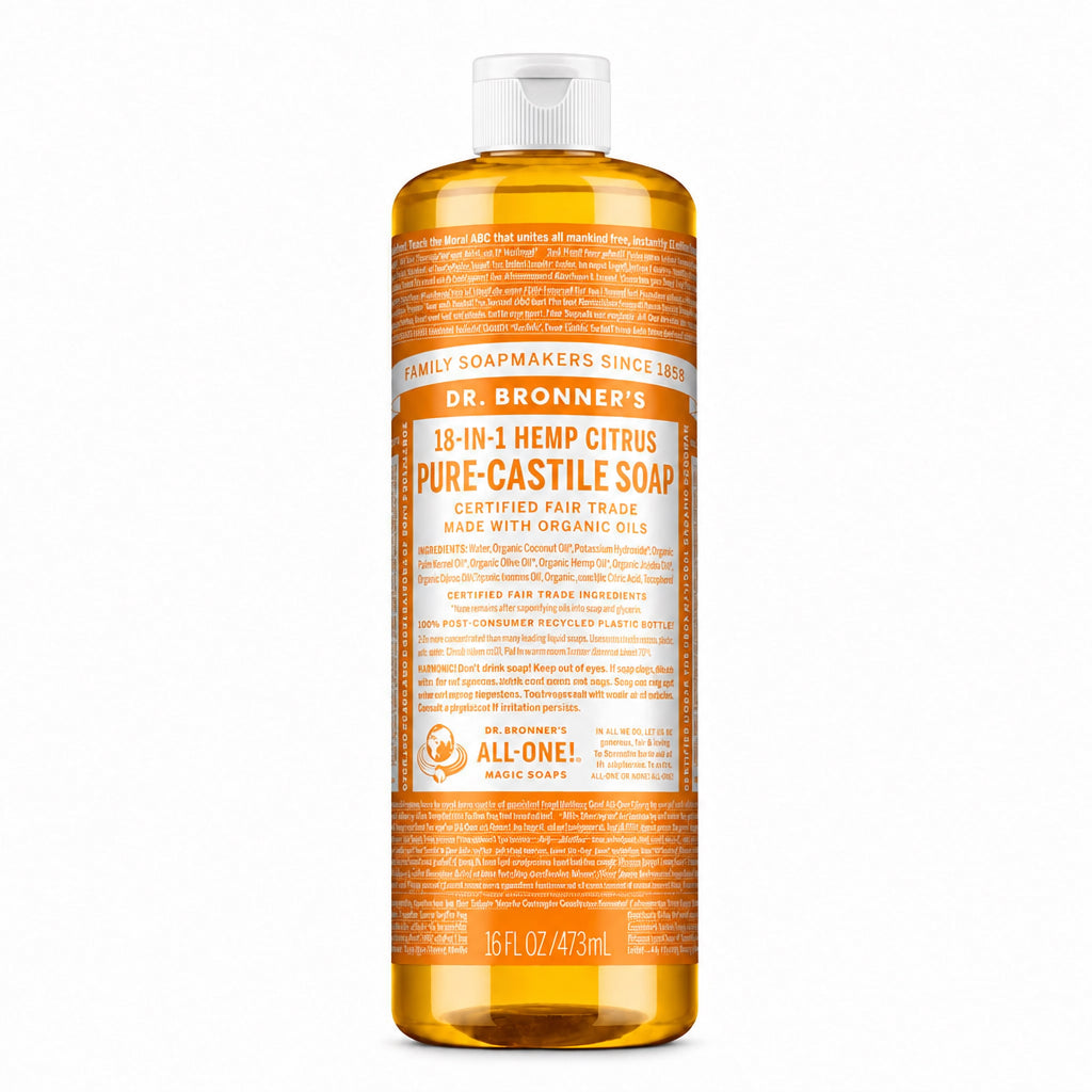 Dr. Bronner's 18-IN-1 Citrus Pure-Castile Liquid Soap - Nutrition Plus