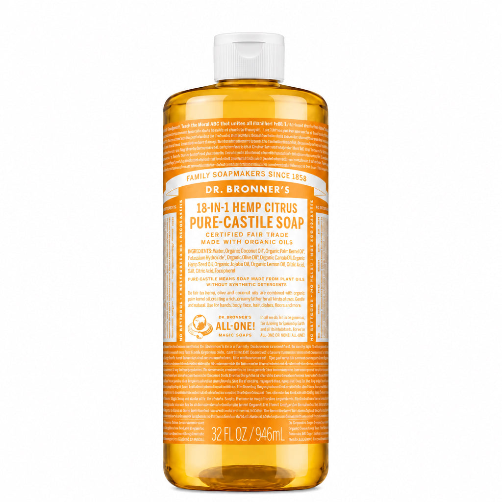 Dr. Bronner's 18-IN-1 Citrus Pure-Castile Liquid Soap - Nutrition Plus