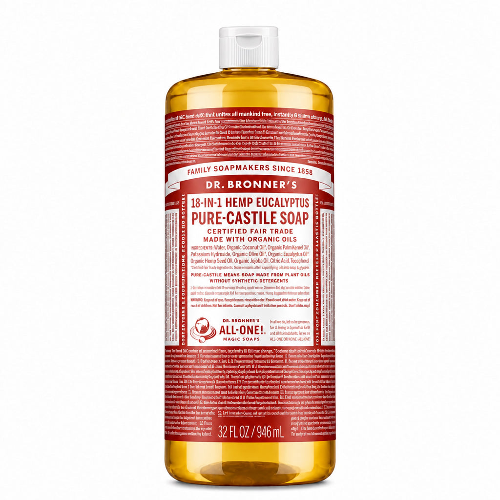 Dr. Bronner's 18-IN-1 Eucalyptus Pure-Castile Liquid Soap - Nutrition Plus