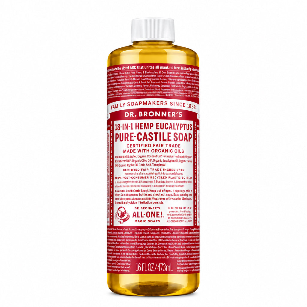 Dr. Bronner's 18-IN-1 Eucalyptus Pure-Castile Liquid Soap - Nutrition Plus