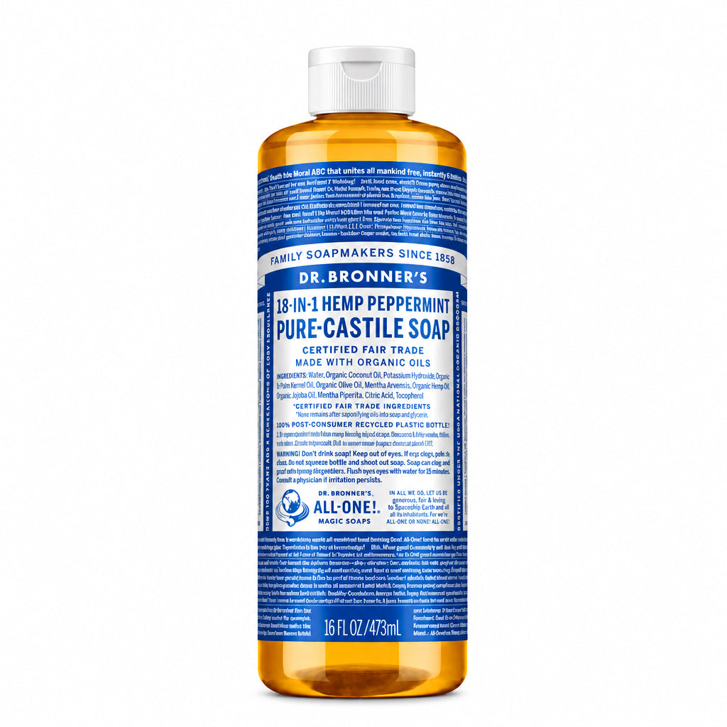 Dr. Bronner's 18-IN-1 Peppermint- Pure-Castille Soap - Nutrition Plus