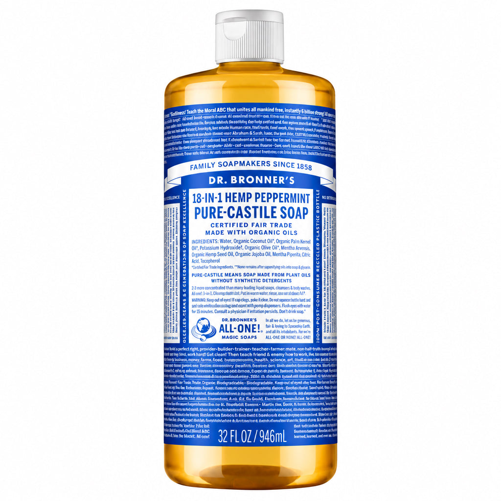 Dr. Bronner's 18-IN-1 Peppermint- Pure-Castille Soap - Nutrition Plus