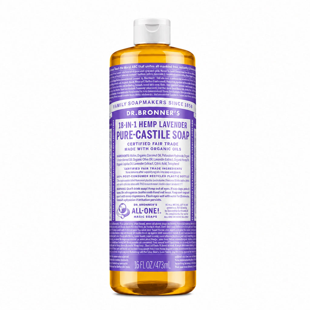 Dr. Bronner's 18-IN-1 Pure-Castile Lavender Liquid Soap - Nutrition Plus