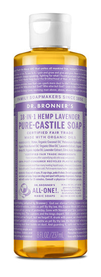 Thumbnail for Dr. Bronner's 18-IN-1 Pure-Castile Lavender Liquid Soap - Nutrition Plus