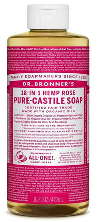 Thumbnail for Dr. Bronner's 18-IN-1 Rose Pure-Castille Soap - Nutrition Plus