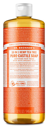 Thumbnail for Dr. Bronner's 18-IN-1 TeaTree Pure-Castille Soap - Nutrition Plus