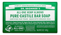 Thumbnail for Dr. Bronner's Pure-Castile Bar Soap Almond 140g - Nutrition Plus