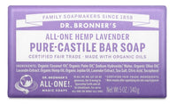 Thumbnail for Dr. Bronner's Pure-Castile Bar Soap Lavender 140g - Nutrition Plus