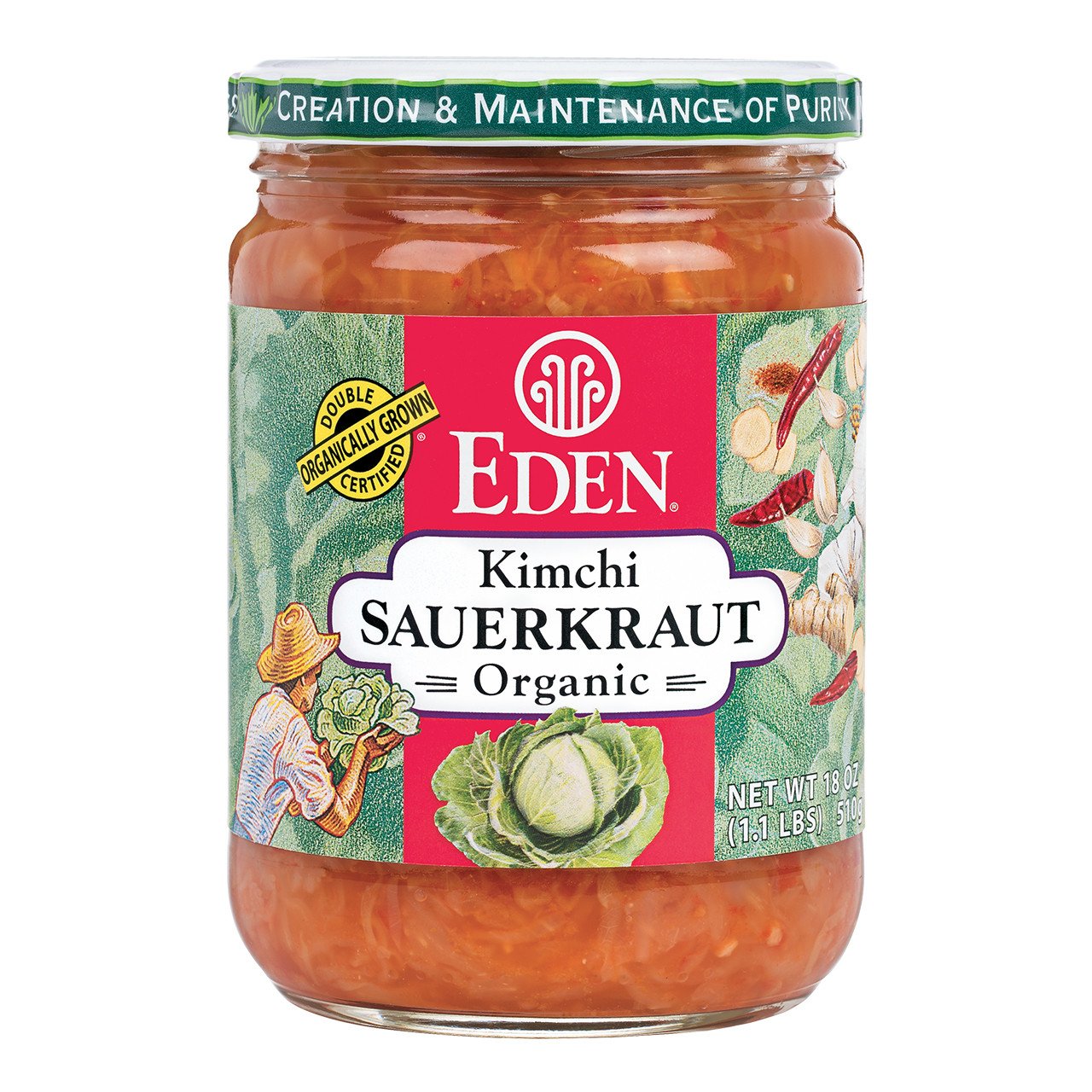 Eden Organic Kimchi, Sauerkraut - 447mL - Nutrition Plus