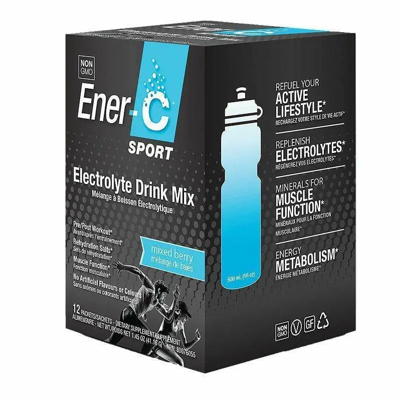 Ener-C Sport Electrolyte Drink Mix Mixed Berry 12 Packets - Nutrition Plus