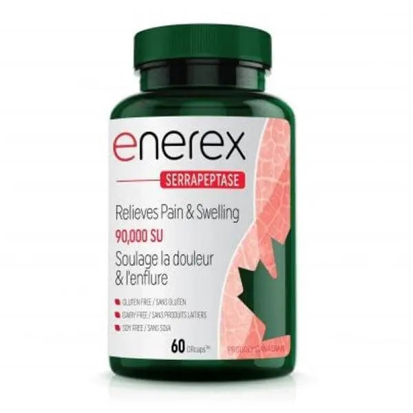 Enerex Serrapeptase 60 Veg Capsules - Nutrition Plus