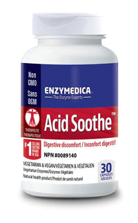 Thumbnail for Enzymedica Acid Soothe 30 Capsules - Nutrition Plus