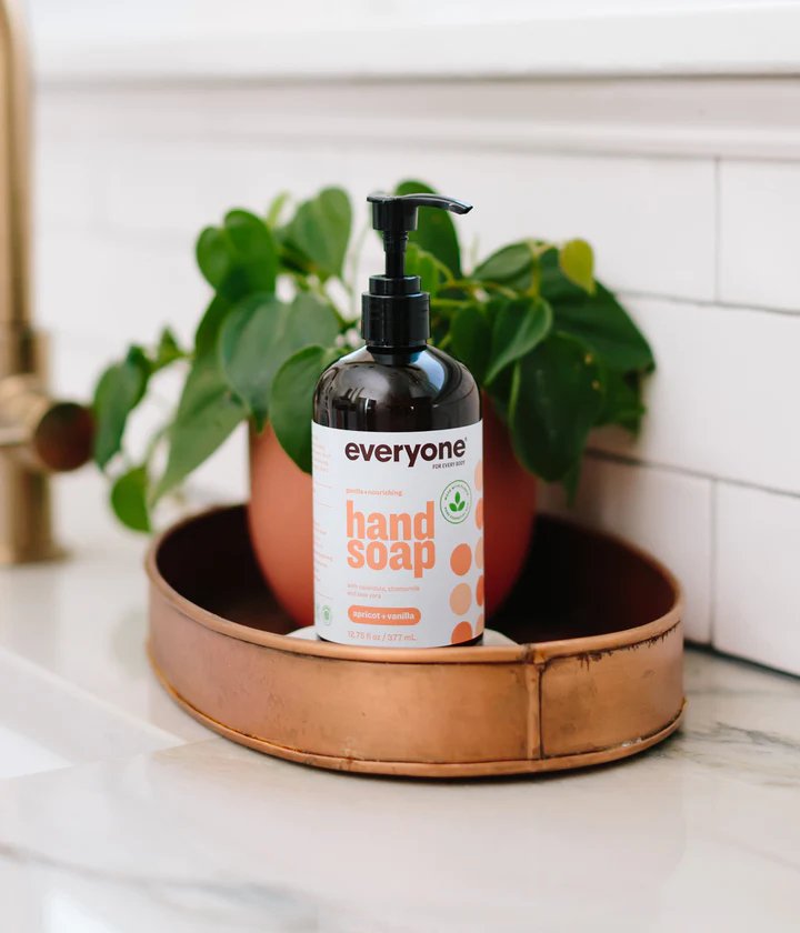 Everyone Hand Soap Apricot + Vanilla 377mL - Nutrition Plus