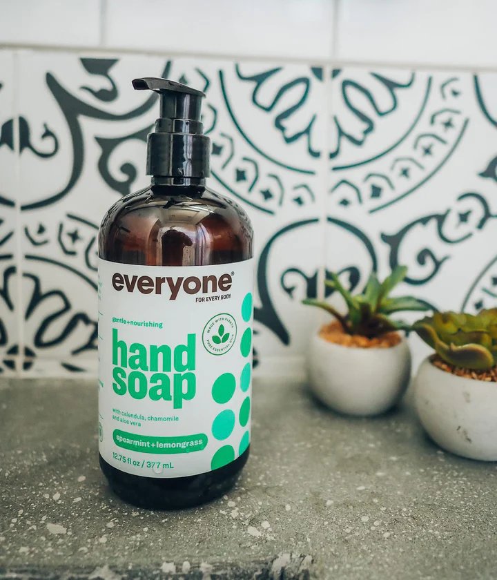 Everyone Hand Soap Spearmint + Lemongrass 377mL - Nutrition Plus