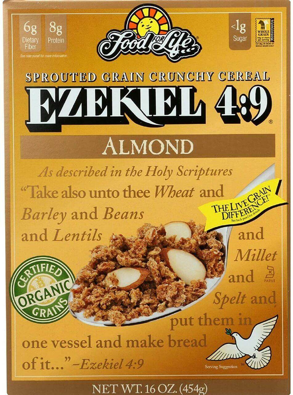 Ezekiel 4:9 Almond Sprouted Whole Grain Cereal 454 Grams - Nutrition Plus